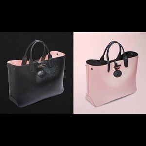 Limited Edition Longchamp Roseau Reversible Leather Tote Bag (please read)
